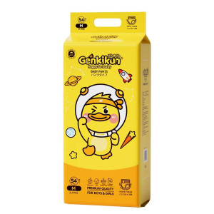 Genkikun Premium Baby Diapers Pant M - 54 Pcs (6-11kg)